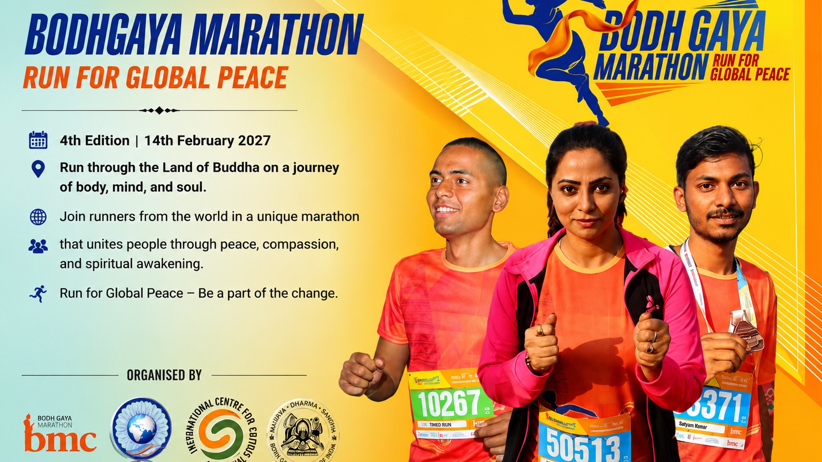 Bodhgaya Marathon 2027 - 4th Edition