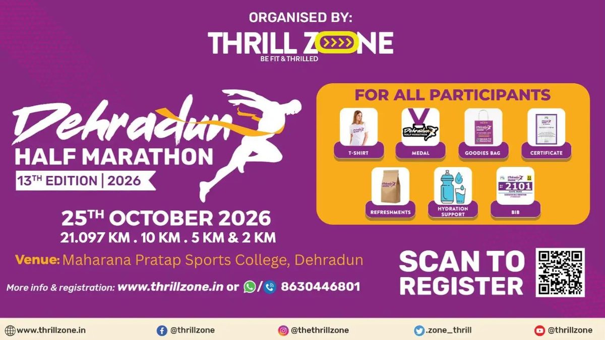 Dehradun Half Marathon 2026 (13th Edition)